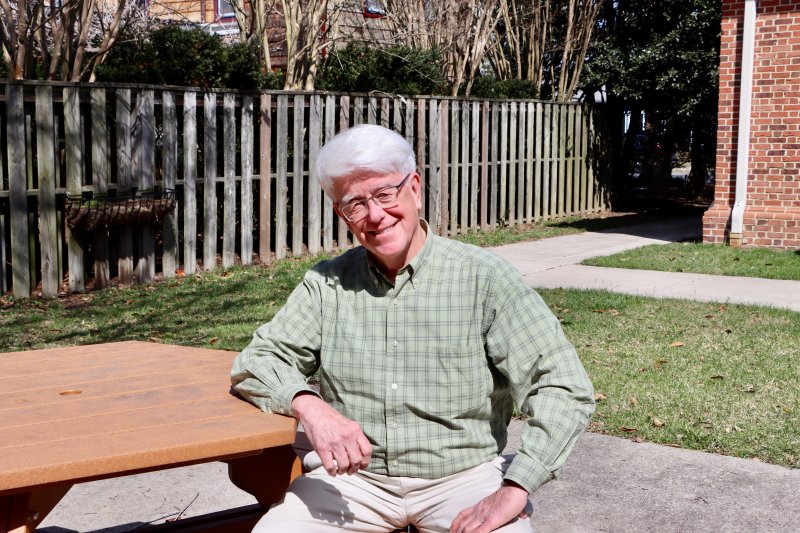 Tim Ritzert outside Lewes City Hall March 19. Ritzert has filed to run for a third council term. BILL SHULL PHOTO